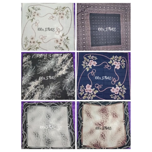 Hijab Segi Empat Motif Denay KW / Hijab Motif Segiempat Lasercut