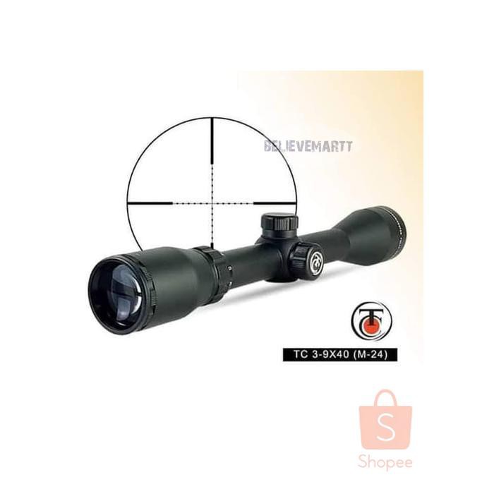 TEROPONG TPO2G195 SCOPE SCOP TELESCOPE THOMSON PREDATOR 39X40 MM SENAPAN ANGIN