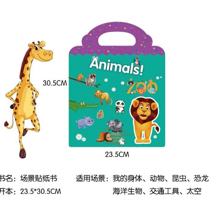 

Trend - Buku Sticker Anak/ Reusable Sticker/ Sticker Activity Book/ Sticker Anak Murah ✔
