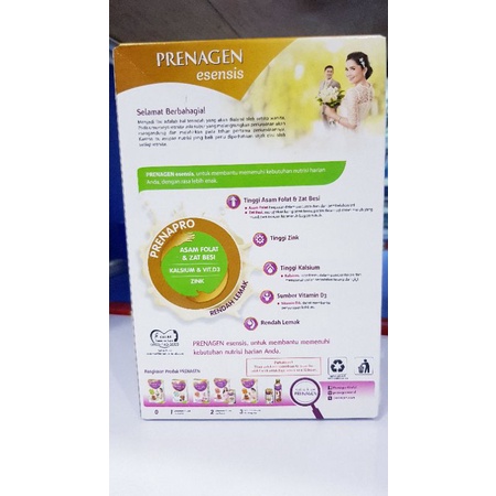 PRENAGEN ESENSIS RASA VANILLA/CHOCOLATE  ISI 360GR