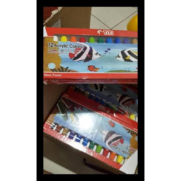 

NEW CAT ACRYLIC COLORS TITI 12 (AKRILIK) PERALATAN MELUKIS MURAH