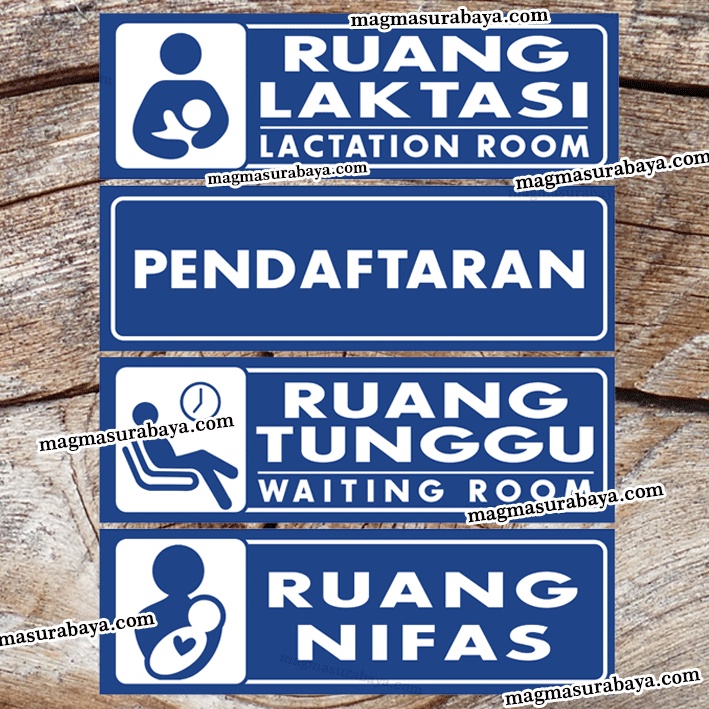 

Stiker Ruang Tunggu - Ruang Laktasi - Ruang Nirfas - Ruang pendaftaran