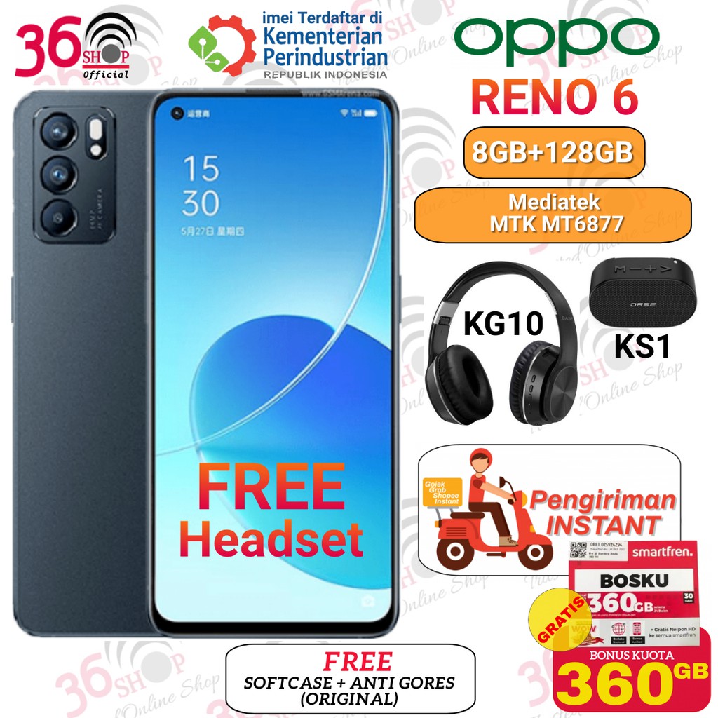 Oppo Reno 6 Ram 8GB+128GB Garansi Resmi Oppo 1 Tahun-1