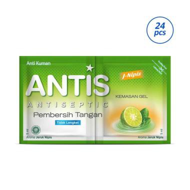 Antis Hand Gel 10 ml Jeruk Nipis (1 renceng = 24)