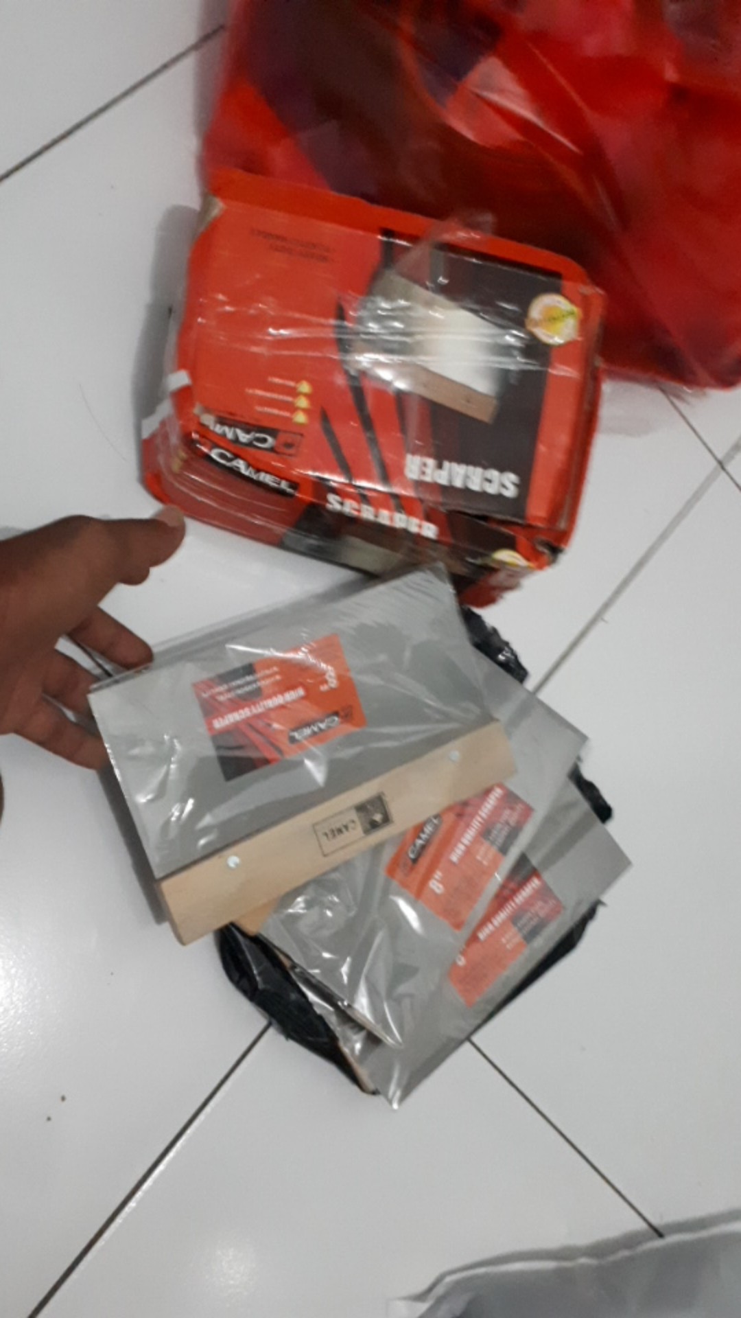 Kape Gypsum Kayu 8inch - Side Scraper 8 Inch Camel Mgj