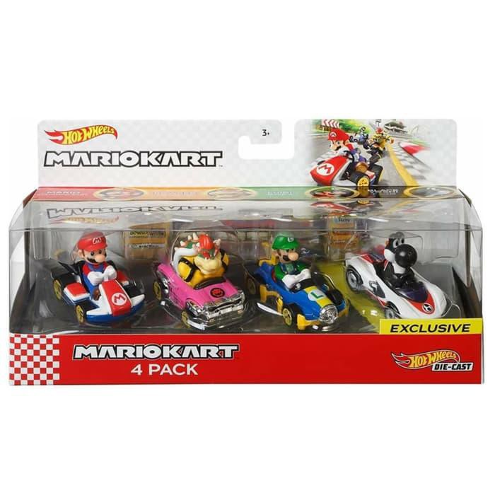 Jual Faiz.izalst060- Hotwheels Hot Wheels Mario Kart 4 Pack Exclusive  Walmart Murah Indonesia|Shopee Indonesia