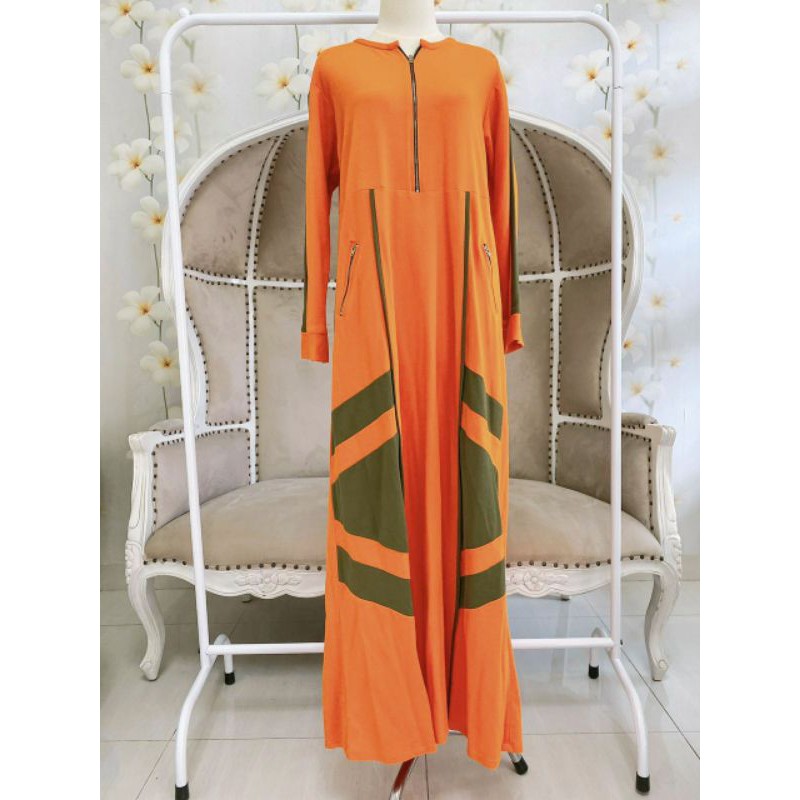 Gamis padi label second Preloved