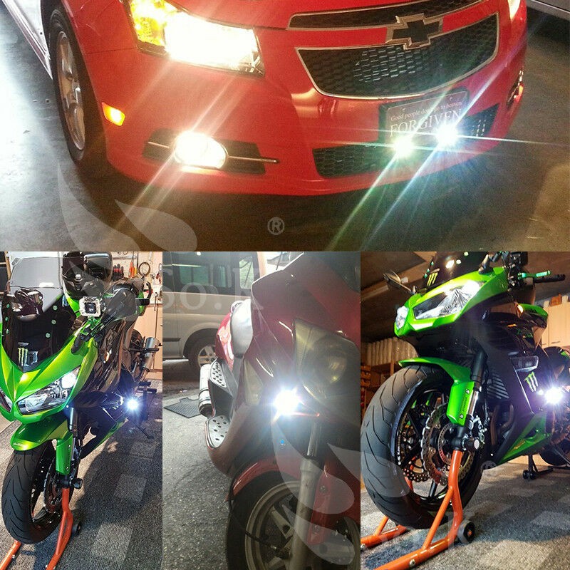 Lampu DRL Eagle Eyes Dual Color Mata Elang 2 Warna Sen Sein Senja Mobil Motor DC 12V Waterproof