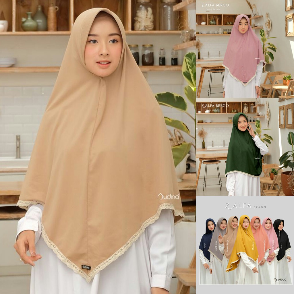 JILBAB INSTAN/ KHIMAR RENDA/ZALFA BERGO/ PET ANTEM/ AUDINA