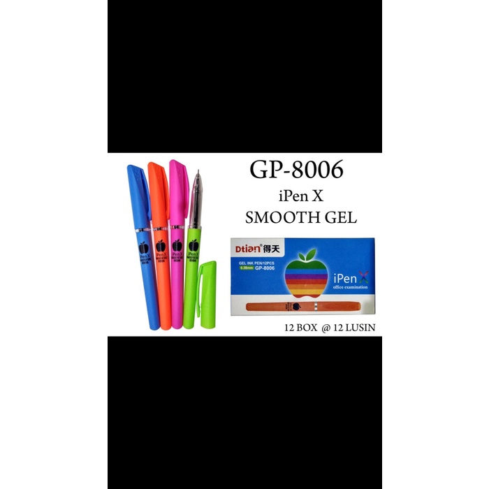 

TULIS-ALAT- PULPEN IPEN X GEL INK 0.38MM -ALAT-TULIS.