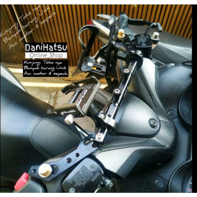 Stabiliser Stang Full Cnc Nmax Aerox Lexi Pcx Adv Universal - Palang Stang Stelan Full Cnc Universal