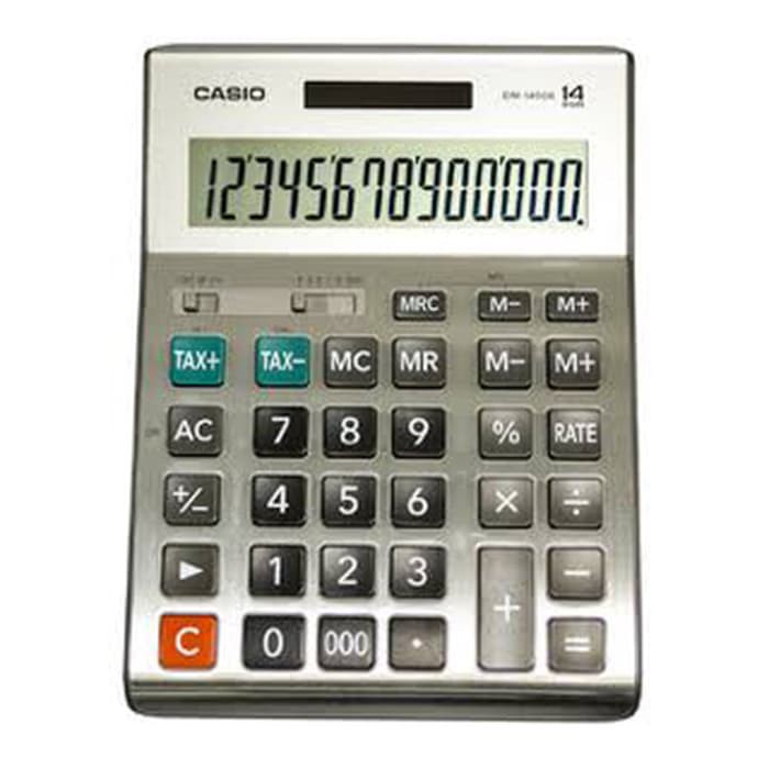 

Casio DM-1400MS - Calculator Desktop Kalkulator Meja Kantor DM 1400 S