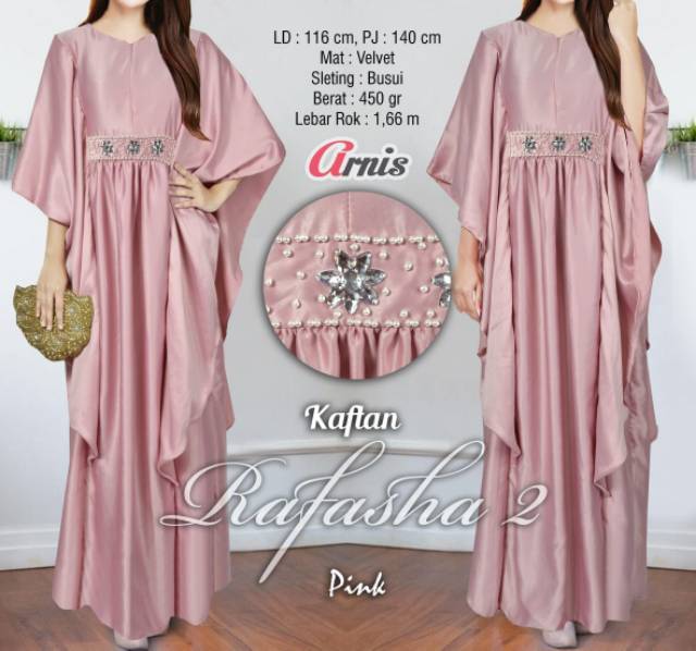 Megasari Nagita gamis kaftan Rafasha 2