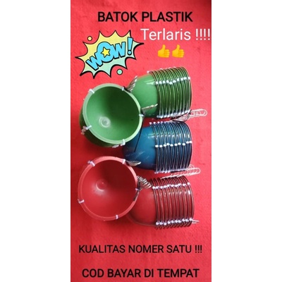 Wadah pakan ayam / tempat makan ayam jago bangkok aduan batok plastik / mangkok plastik tempat minum