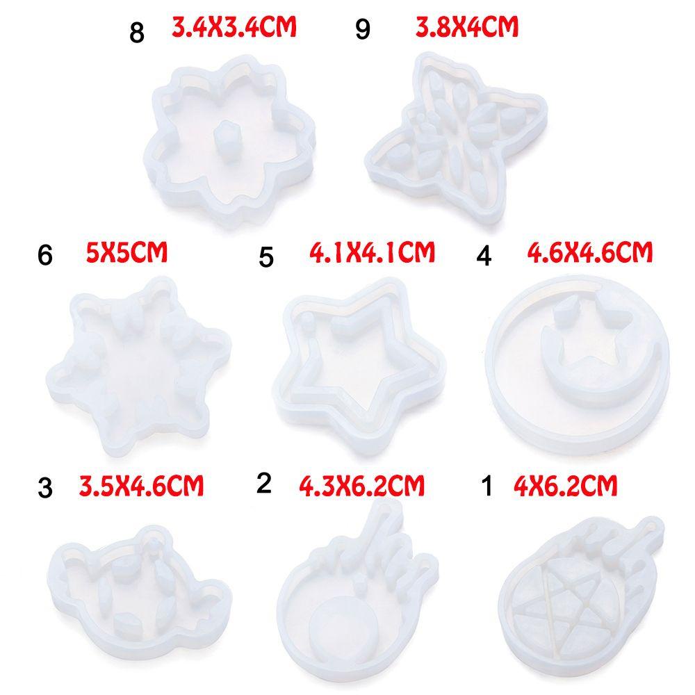 Solighter Cetakan Resin DIY Kerajinan Liontin Kupu-Kupu Membuat Perhiasan Kristal