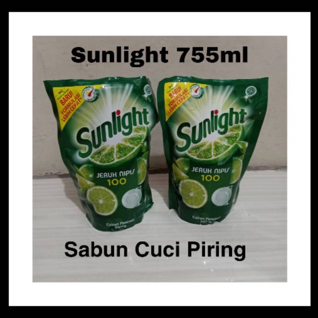 Sunlight 1pcs @ 755ml, Sabun Cuci Piring