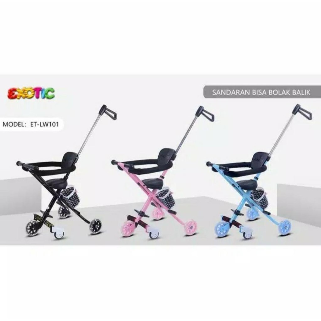 Exotic Magic Stroller Trike LW 101 / Kereta Dorong Anak