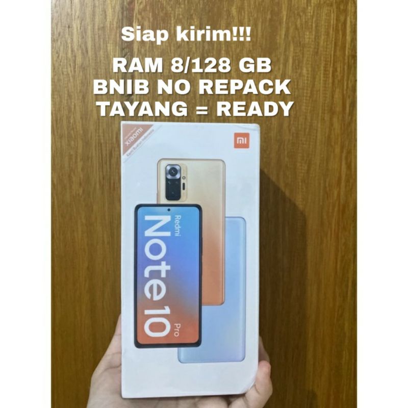 TERMURAH XIAOMI REDMI NOTE 10 PRO 8/128 GB GARANSI RESMI XIAOMI INDONESIA SEGEL