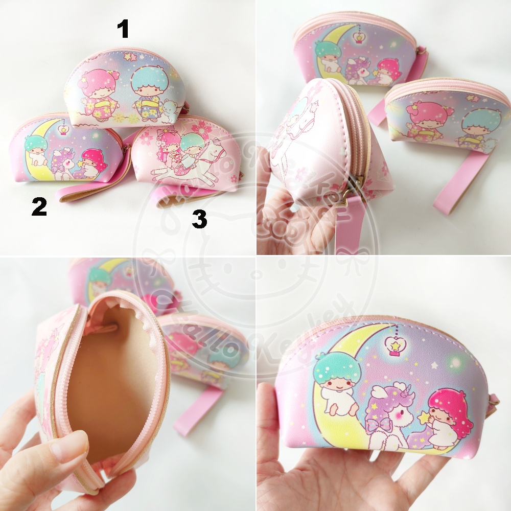 dompet pouch kosmetik koin uang sedang little twin stars