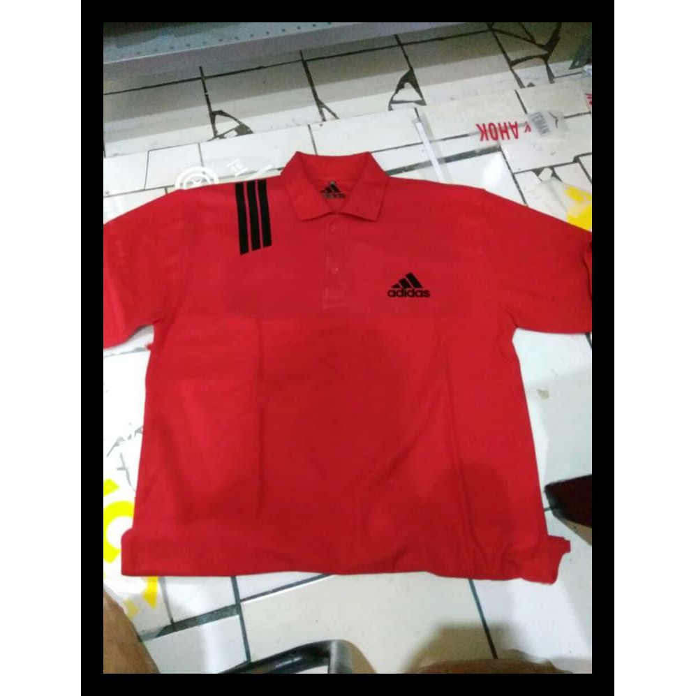 PROMO KAOS POLO BIG SIZE XXXL ADIDAS/ POLOSHIRT ADIDAS BIG SIZE XXXL KAOS POLO LAKI-LAKI PALING