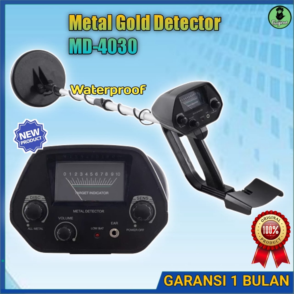 PROMO Metal detector Alat pendeteksi Emas Metal Gold Detector MD-4030 Metal detektor logam emas alat