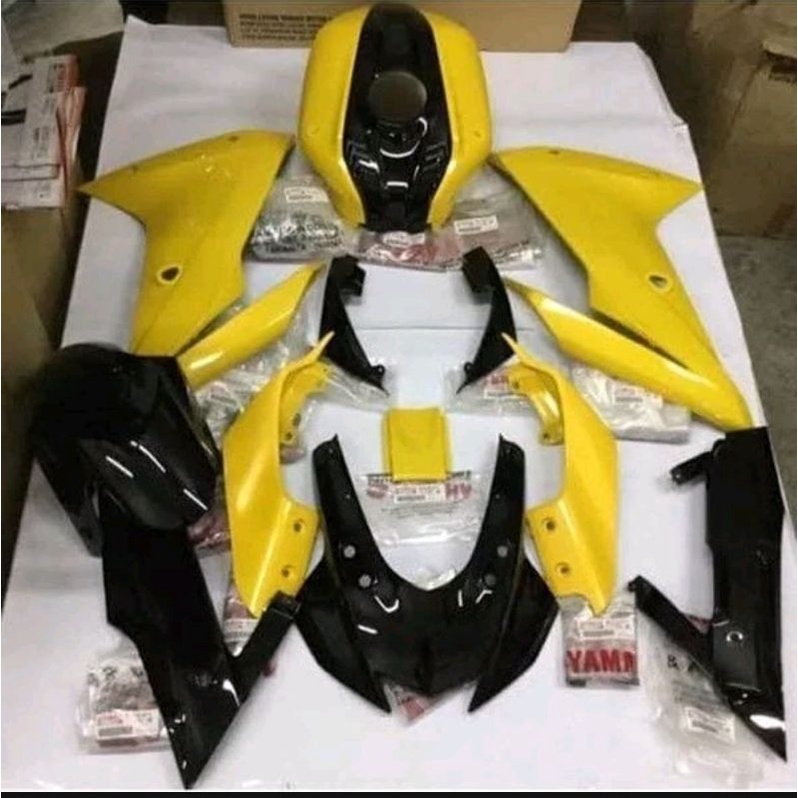 cover body R15 VVA V3 KUNING FULL HALUS ORIGINAL YAMAHA