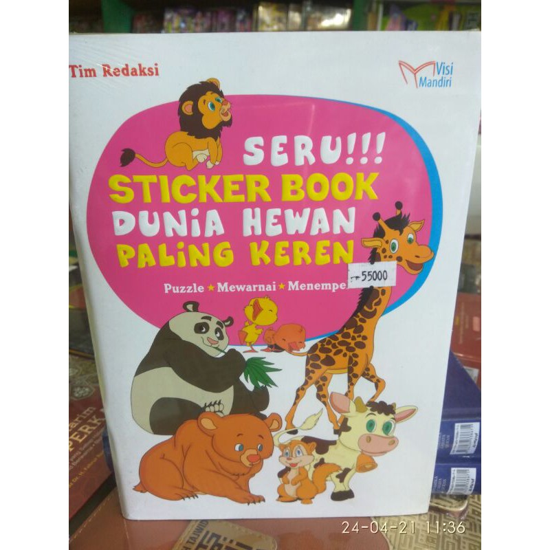 

seru!!! stiker bookdunia hewanpalingkeren
