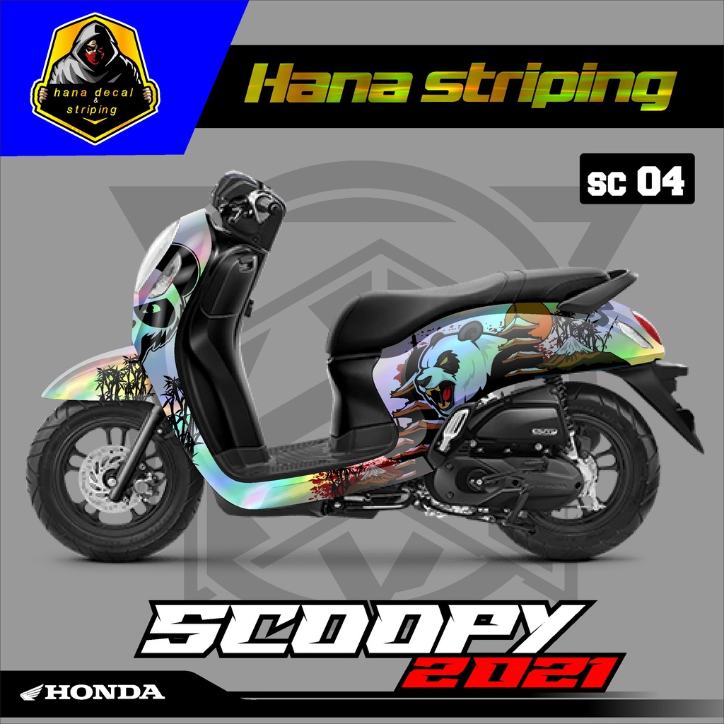 DECAL STIKER SCOOPY NEW HOLOGRAM FULL BODY kode 04