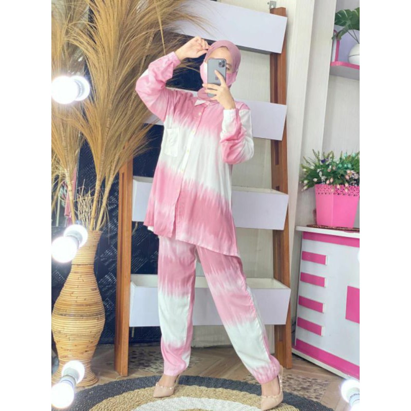 Set baju wanita ibu dan anak set piyama ibu dan anak couple medan baju set medan pajamas medan