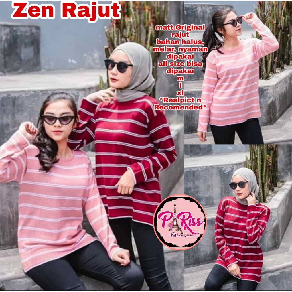 Atasan Zein Rajut / BAJU WANITA REMAJA KEKINIAN / ATASAN RAJUT / RAJUT KEKINIAN