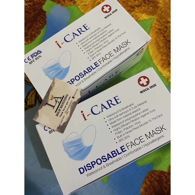 Masker iCare White 3ply