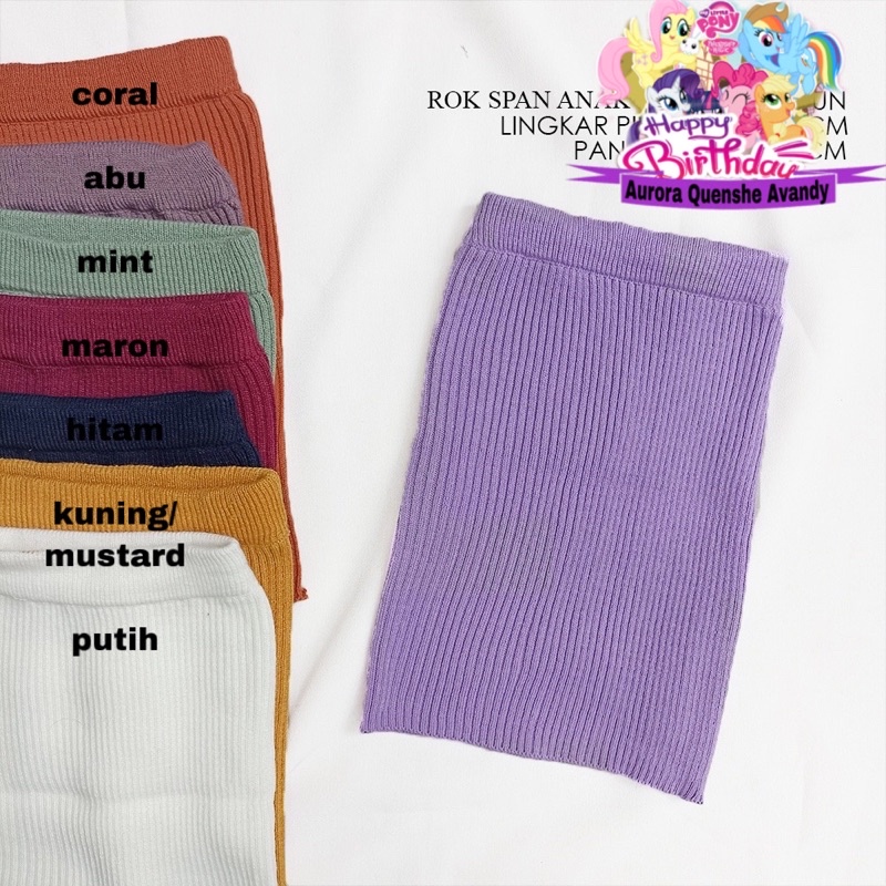 Rok Rajut anak / Rok span anak usia 1 sampai 5 tahun