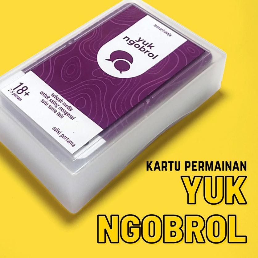 ➵ Kartu Permainan - YUK NGOBROL - card game seperti truth or dare ♩