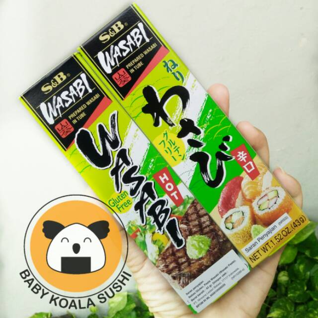 S&amp;B Wasabi Paste Tube Pasta Wasabi 43 g │ Horseradish Import for Sashimi Sushi