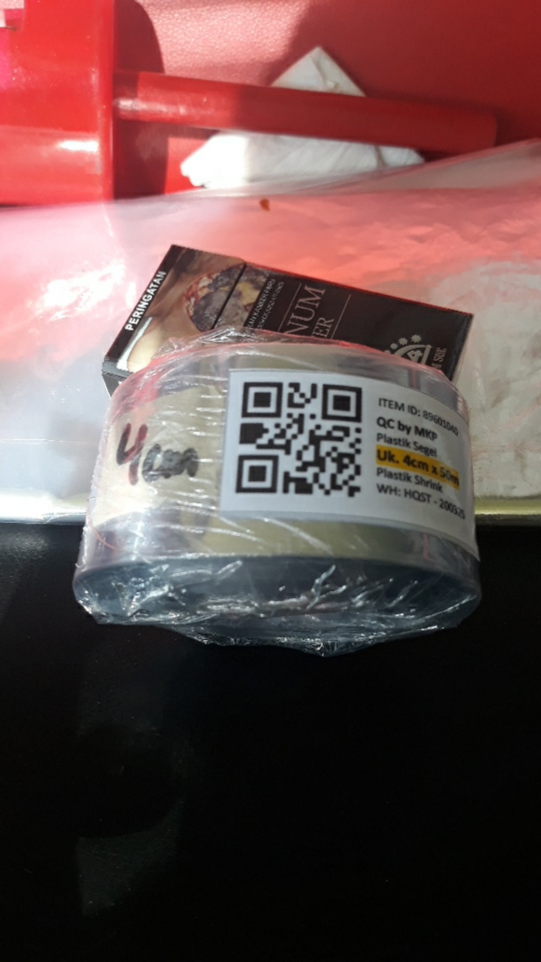 Plastik Segel Uk. 4cm X 50m - Heat Shrink/segel/plastik Menciut