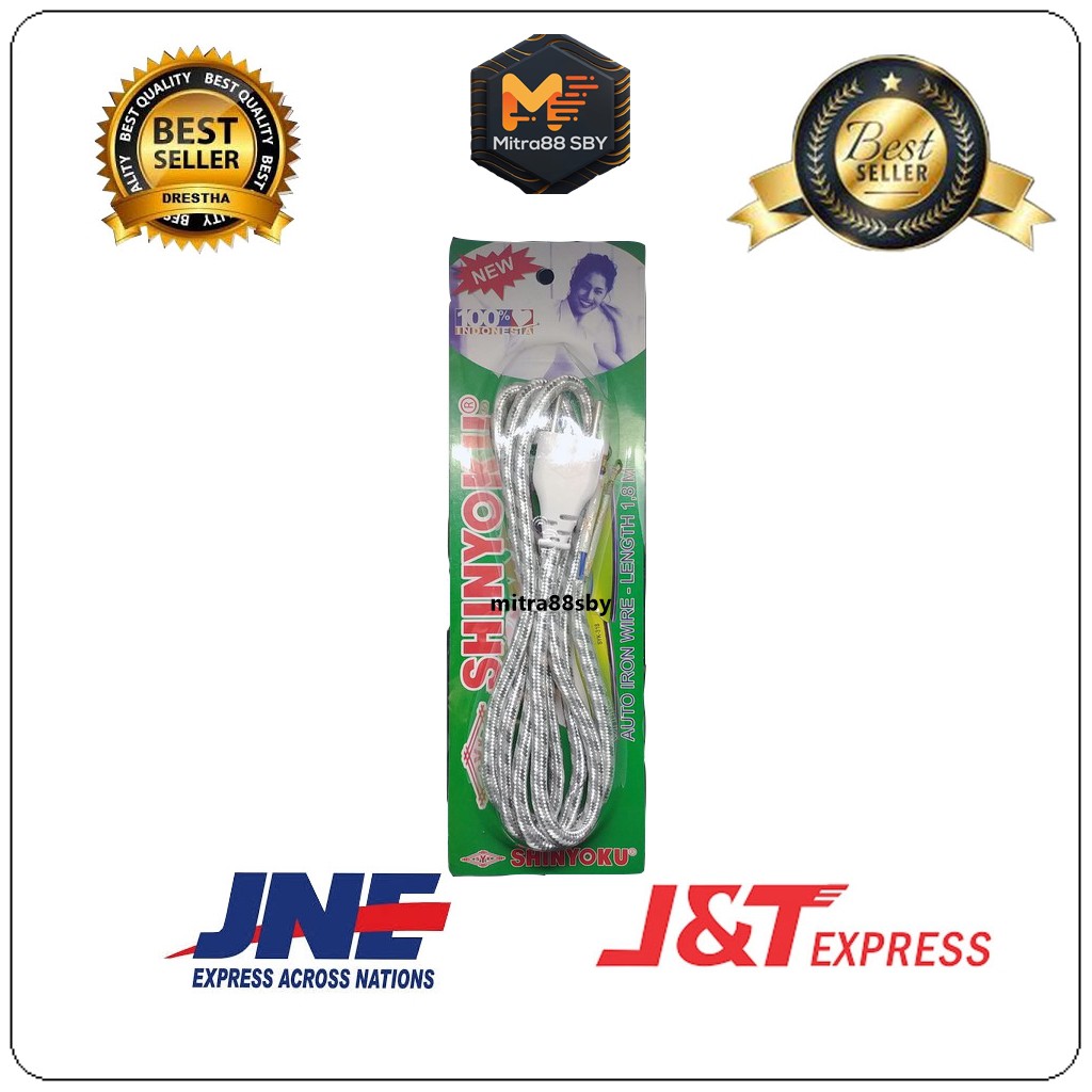 Mitra88sby Kabel Setrika Arde 3 Kabel 1.8 Meter | Gepeng 2 Kabel 1.8 Meter