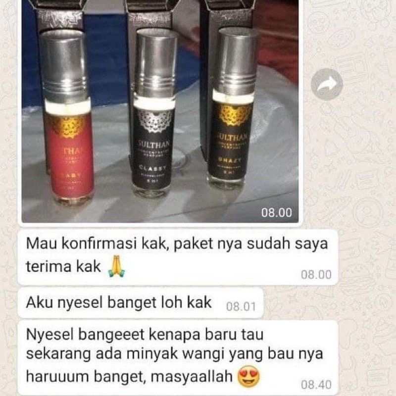 PARFUM SULTHAN / PARFUM SULTAN Untuk Pria dan Wanita Aroma Nuansa Islami / mana wa salwa