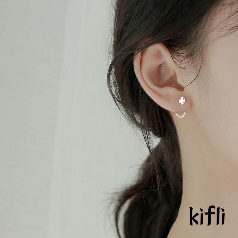 Anting Kait Ear Plugs 925 Silver Ukuran Kecil Untuk Wanita