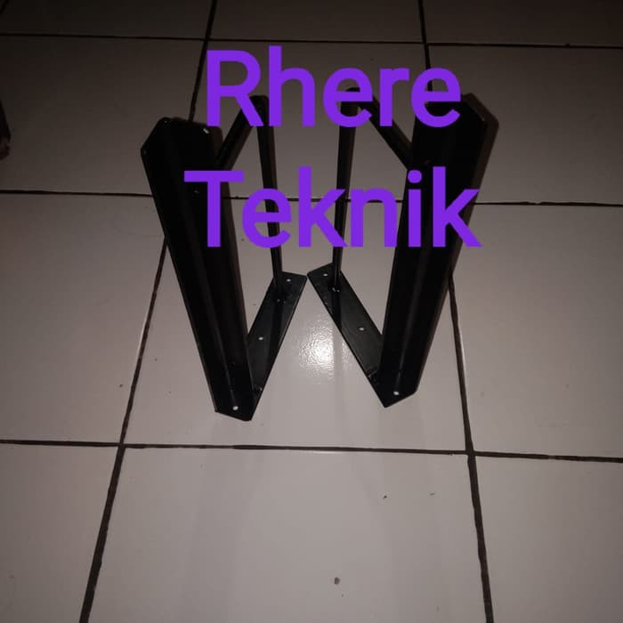 siku besi penyangga papan ambalan 50cm model besi jenis siku