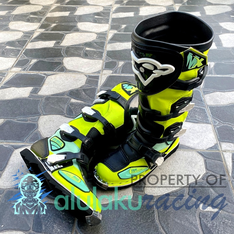 Sepatu Motocross RNL Racing Product Original MX Trail - Fluogreen Tosca