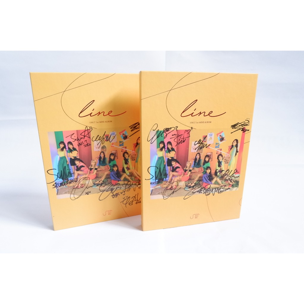 [READY] OFFICIAL [SECOND] UNI.T - 1st Mini Album - LINE (BERTANDATANGAN ASLI)