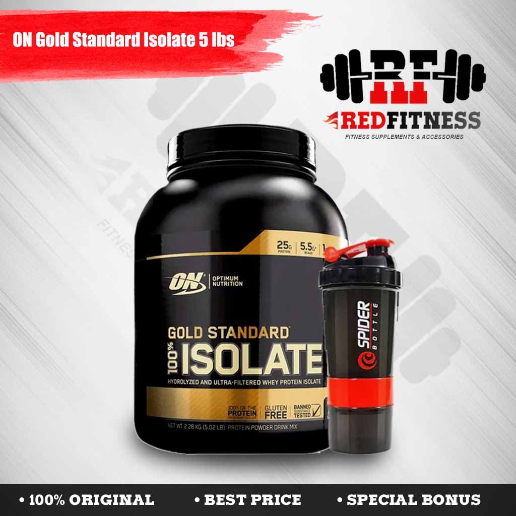 ON Optimum Nutrition Gold Standard 100% Isolate 5 lbs Whey Protein BPOM 5lbs / 5 lb