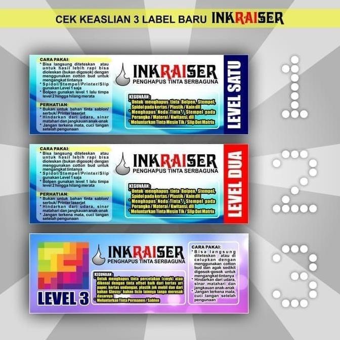 

PENGHAPUS TINTA INKRAISER Level 1 & 2 PREMIUM
