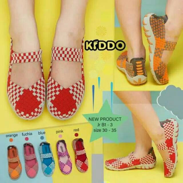 Sepatu Rajut Anak KIDDO B1-3 JUNIOR flat ORIGINAL