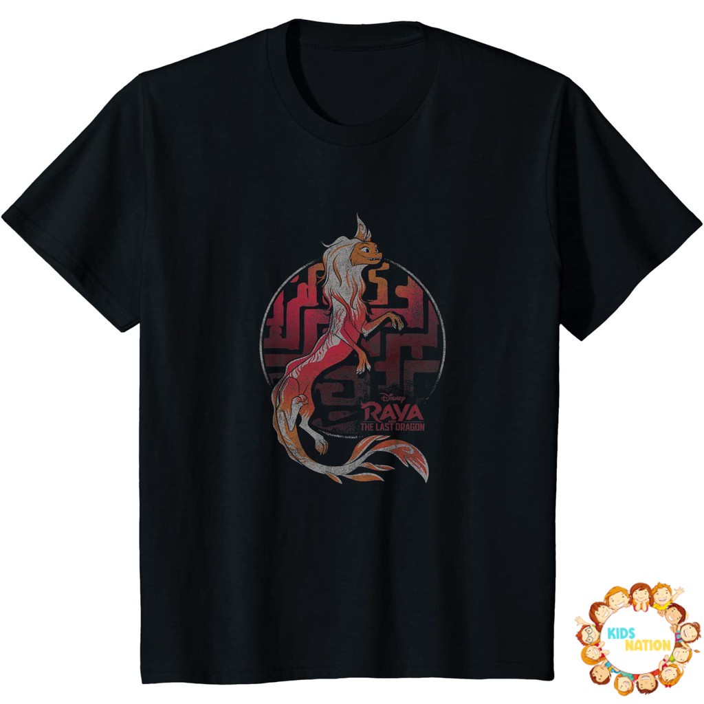 Baju anak Disney Raya And The Last Dragon Sisu Pattern Portrait T-Shirt