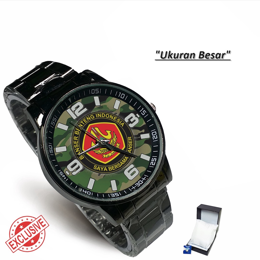 Jam Tangan Rantai Couple BANSER MOTIF 3 (Keren)