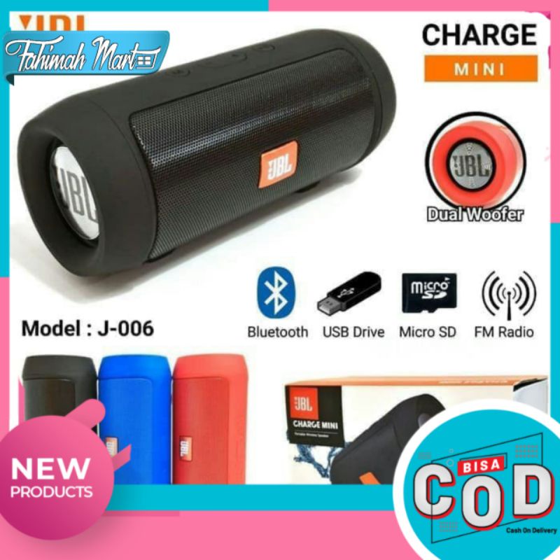 Speaker Bluetooth 

Wireless JBL 

Charger mini 

JBL 


J006