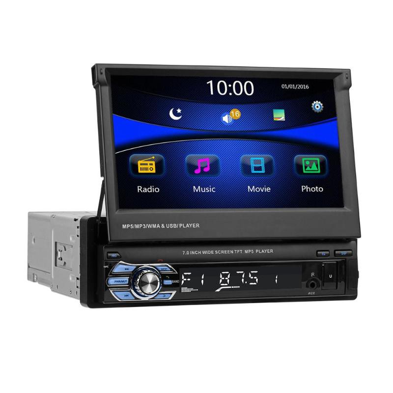 VODOOL Tape Audio Mobil MP5 Media Player Monitor LCD 7 Inch FM Radio Bluetooth 4.0 - SMW9601 - Black