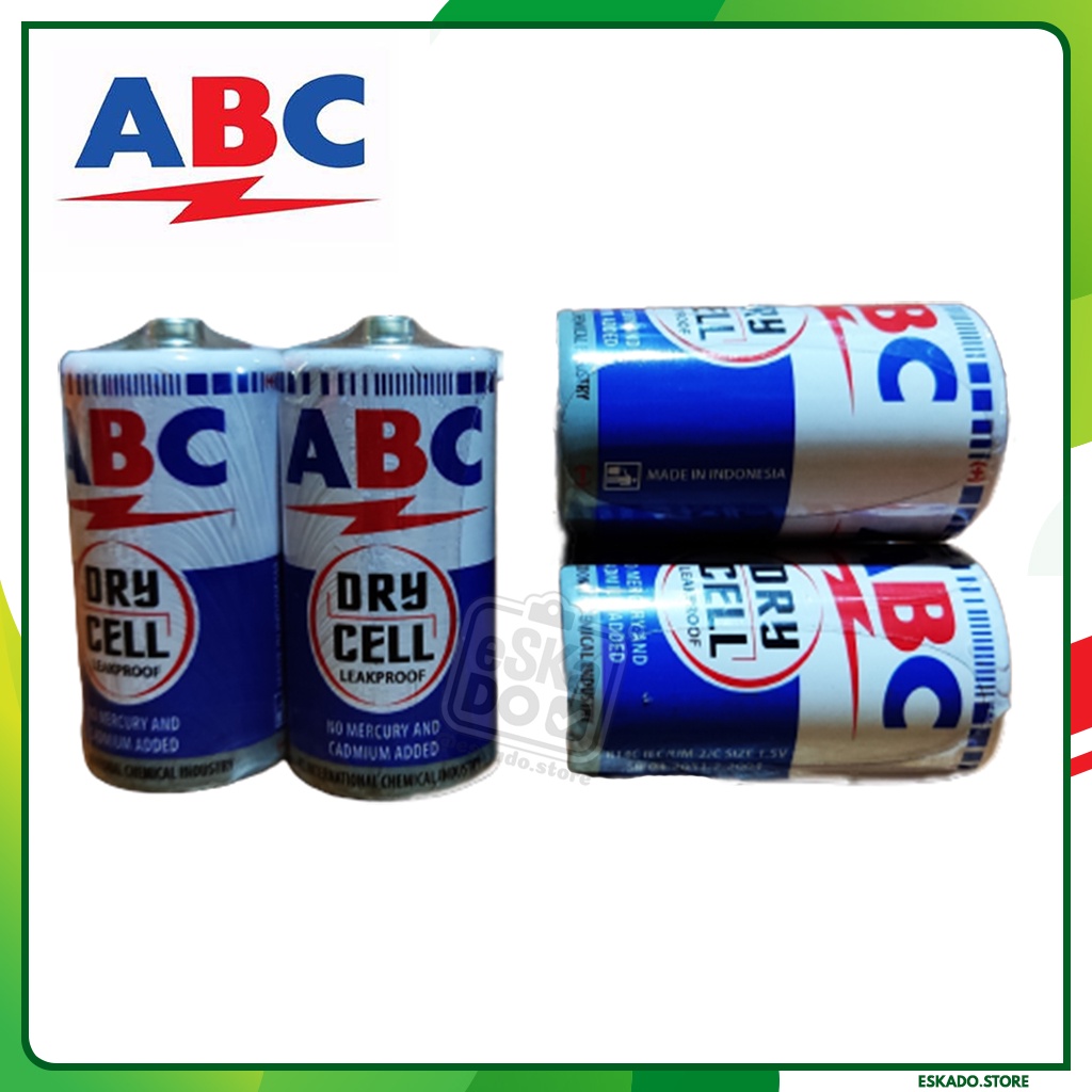 Baterai ABC Besar R20 / Tanggung R14C / Sedang AA