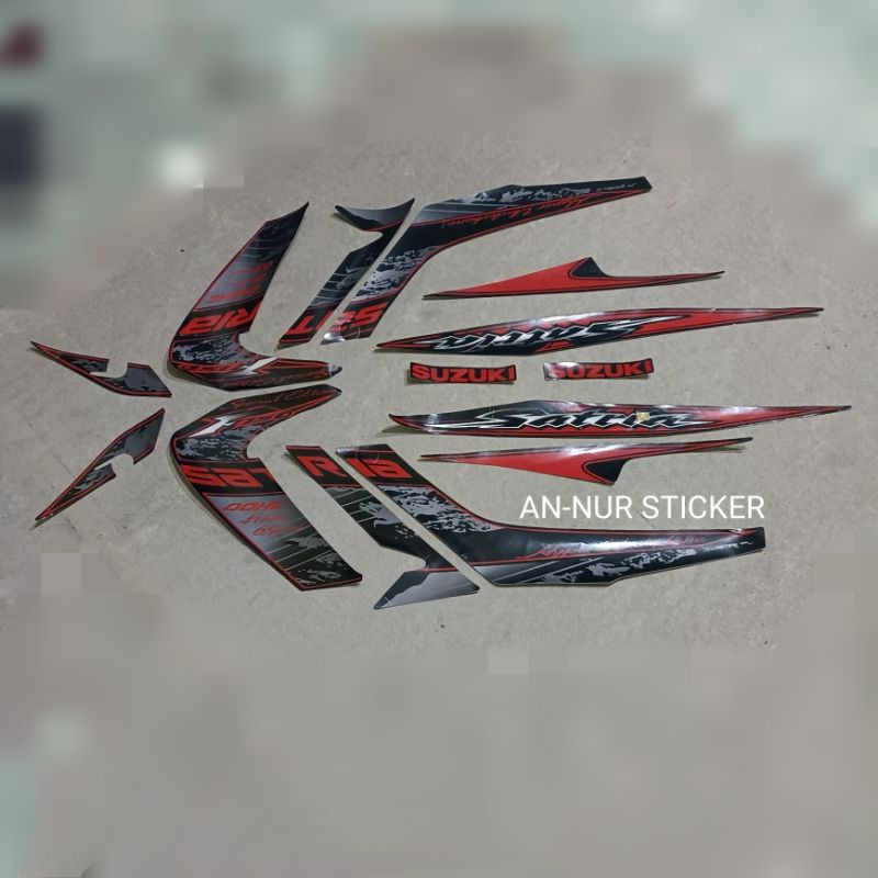 Striping satria FU SE 2012 satria fu spesial edition merah hitam 6 speed